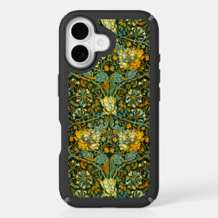 William Morris Gold Honeysuckle Floral Wallpaper iPhone 16 Case