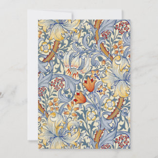 William Morris Gold Lily Flat Note Card