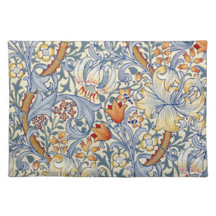 William Morris Gold Lily Victorian Wallpaper Cloth Placemat