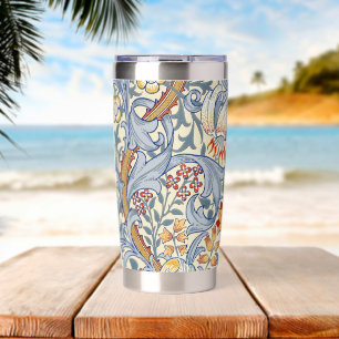 William Morris Gold Lily Victorian Wallpaper Insulated Tumbler