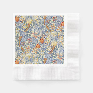 William Morris Gold Lily Victorian Wallpaper Napkins