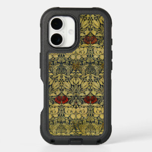 William Morris Gold Tulip Rose Vintage Wallpaper iPhone 16 Case