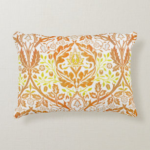 William Morris Golden Bough Orange Floral Art Accent Pillow