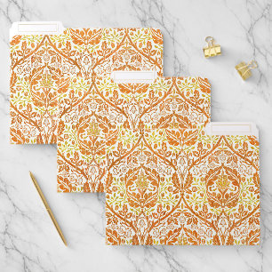 William Morris Golden Bough Orange Floral Art File Folder