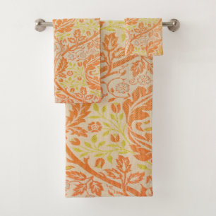 William Morris Golden Bough Pattern Vintage Art Bath Towel Set