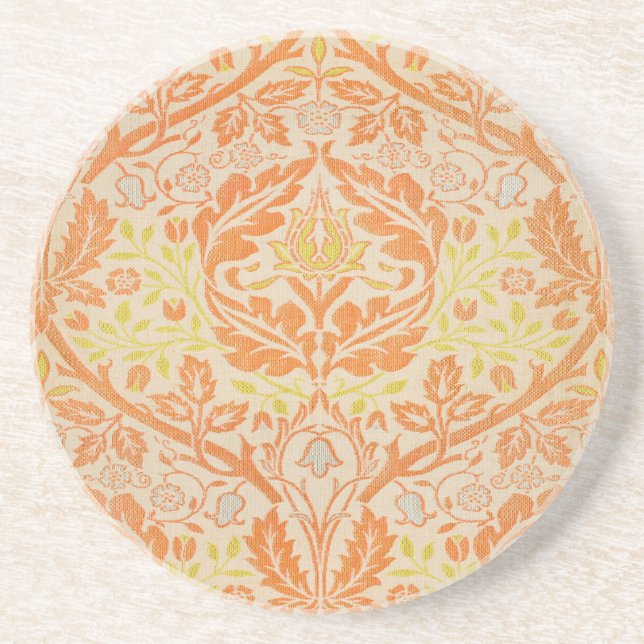 William Morris Golden Bough Pattern Vintage Art Coaster (Front)