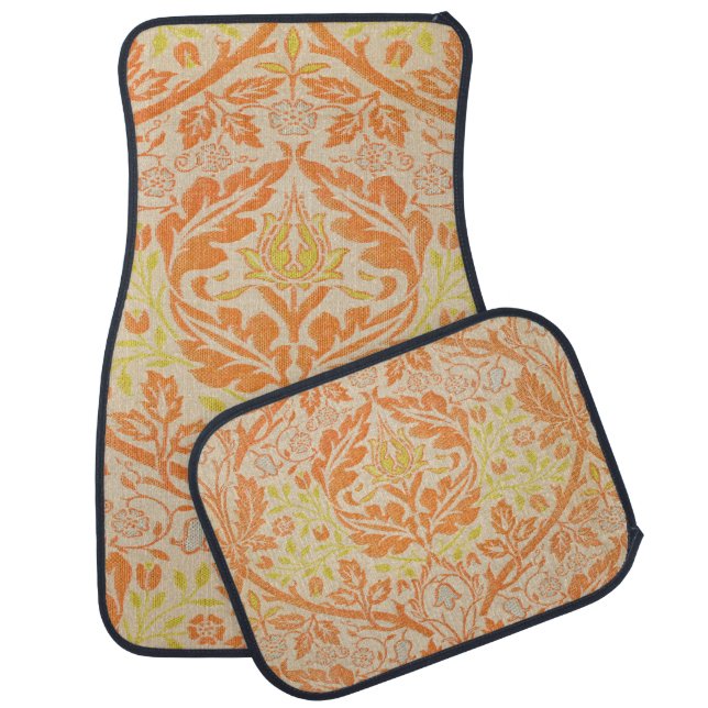 William Morris Golden Bough Tapestry Pattern Car Floor Mat (Set)