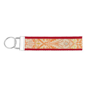 William Morris Golden Bough Tapestry Pattern Wrist Keychain