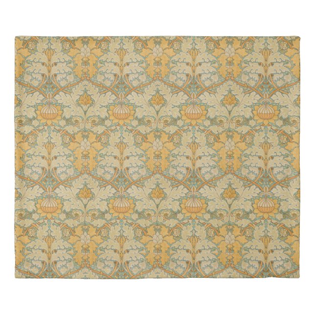 William Morris Golden Floral Design Duvet Cover (Front)