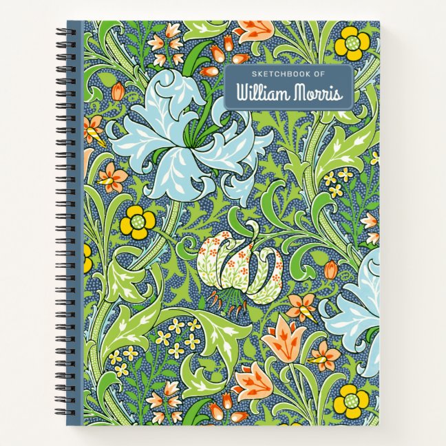  William Morris Golden Lily 1899 CC1228 Sketchbook Notebook