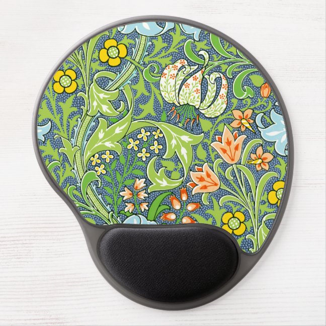 William Morris Golden Lily 1899 CC1229 Art Nouveau Gel Mouse Pad