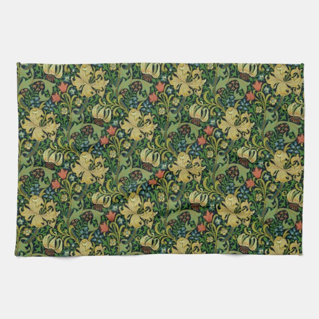 William Morris "Golden Lily" 4 Kitchen Towel (Horizontal)