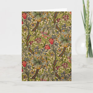William Morris Golden Lily Antique Card