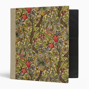William Morris Golden Lily Antique Floral Pattern Binder
