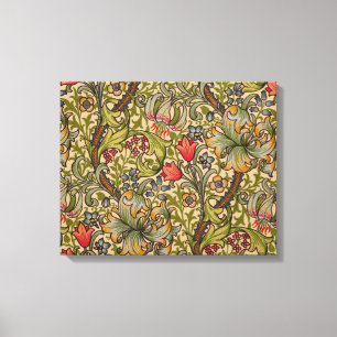William Morris Golden Lily Antique Floral Pattern Canvas Print