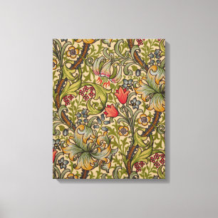 William Morris Golden Lily Antique Floral Pattern Canvas Print