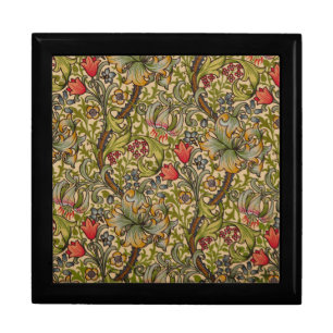 William Morris Golden Lily Antique Floral Pattern Gift Box