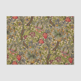 William Morris Golden Lily Antique Floral Pattern Tissue Paper