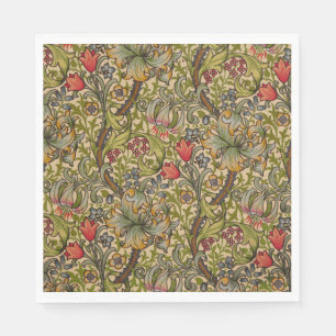 William Morris Golden Lily Antique Napkins