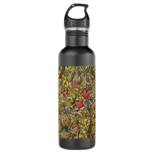 William Morris Golden Lily Antique Stainless Steel Water Bottle