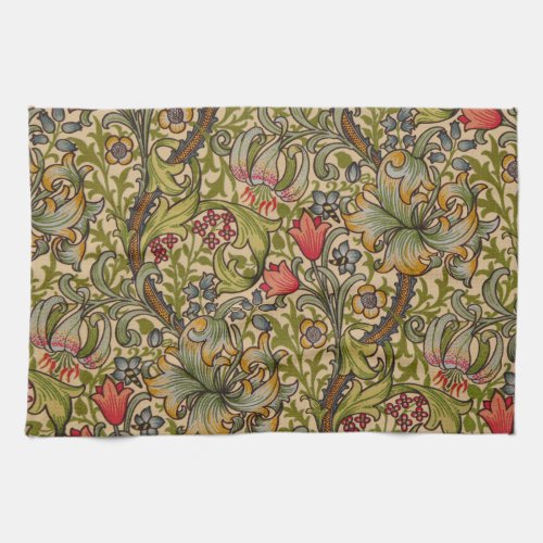 William Morris Golden Lily Antique Towel