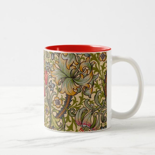 William Morris Golden Lily Antique Two-Tone Coffee Mug (Right)