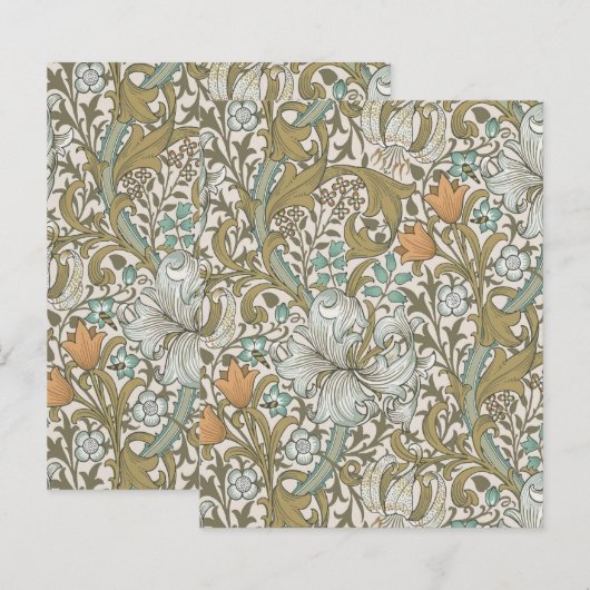 William Morris Golden Lily Blue Gold Classic (Front/Back)