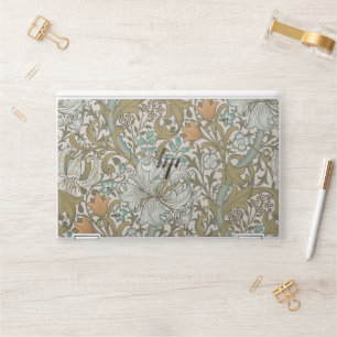 William Morris Golden Lily Blue Gold Classic HP Laptop Skin