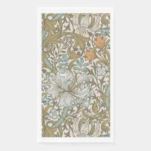 William Morris Golden Lily Blue Gold Classic Paper Guest Towels