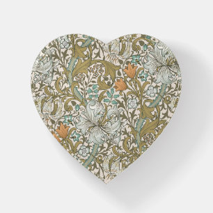 William Morris Golden Lily Blue Gold Classic Paperweight