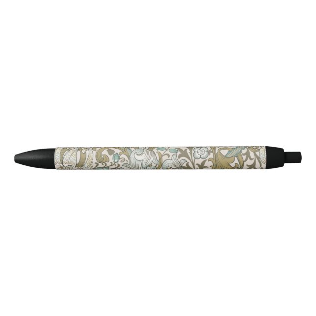 William Morris Golden Lily Blue Gold Classic Pen (Front)