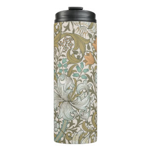 William Morris Golden Lily Blue Gold Classic Thermal Tumbler