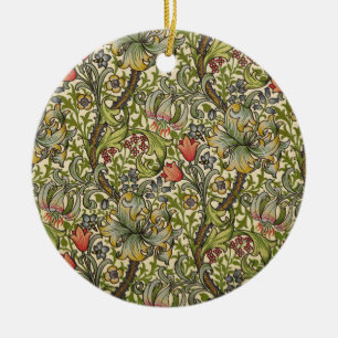 William Morris Golden Lily Ceramic Ornament