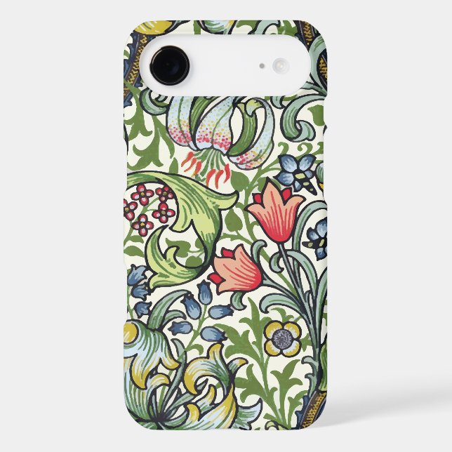 William Morris Golden Lily Floral Chintz Pattern Case-Mate iPhone Case (Back)