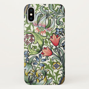William Morris Golden Lily Floral Chintz Pattern iPhone X Case