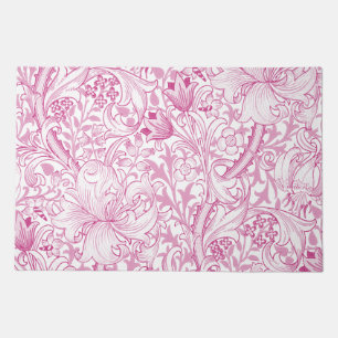 William Morris Golden Lily Floral Pattern Doormat