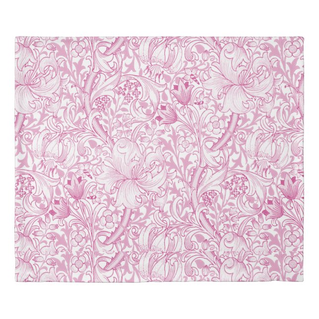 William Morris Golden Lily Floral Pattern Duvet Cover (Front)