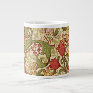 William Morris Golden Lily Floral Pattern Giant Coffee Mug