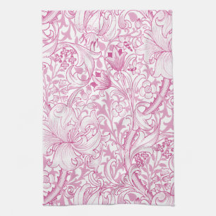 William Morris Golden Lily Floral Pattern Kitchen Towel