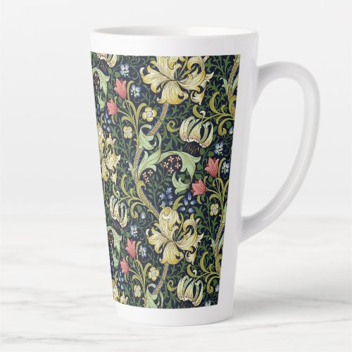 William Morris Golden Lily Floral Pattern Latte Mug