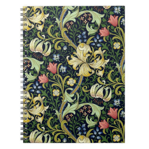 William Morris Golden Lily Floral Pattern Notebook