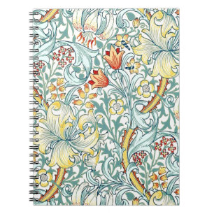 William Morris Golden Lily Floral Pattern Notebook