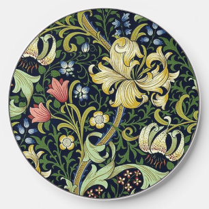 William Morris Golden Lily Floral Pattern Wireless Charger