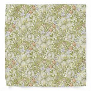 William Morris Golden Lily Garden Flower Classic Bandana