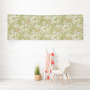 William Morris Golden Lily Garden Flower Classic Banner