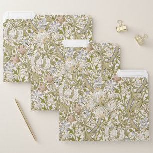 William Morris Golden Lily Garden Flower Classic File Folder