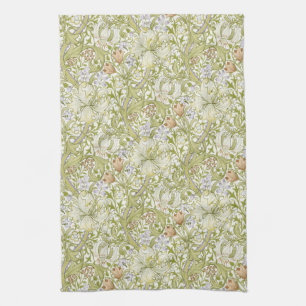 William Morris Golden Lily Garden Flower Classic Kitchen Towel