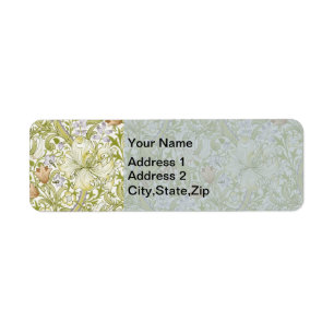 William Morris Golden Lily Garden Flower Classic Label