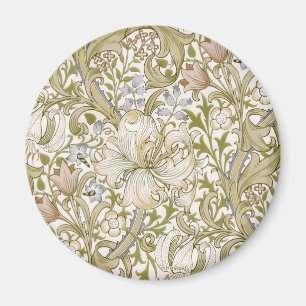 William Morris Golden Lily Garden Flower Classic Magnet