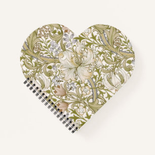 William Morris Golden Lily Garden Flower Classic Notebook